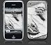 Apple iPhone Premium Vinyl Skin - Drawing Hands (GelaSkins Brand) Made in Canada