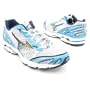 Mizuno Wave Rider 12 Cushion Running Shoe Womens - White/Blue/Yellow 10