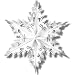 Search : Metallic Winter Snowflake - Silver