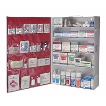 Medique 738M1 5-Shelf Industrial First Aid Cabinet, Filled