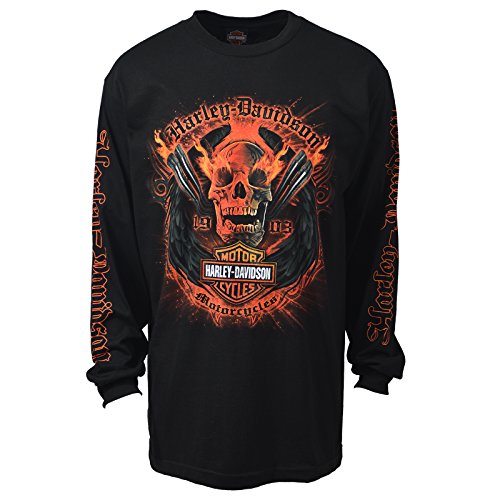 Harley-Davidson Chrome Pipes Long Sleeve Tee - Military Sales | Kadena Air Base