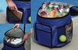 Rolling Cooler - Portable Travel Cooler with Telescopic Handle and Extra Large Capacity (17 X 13 X 10)