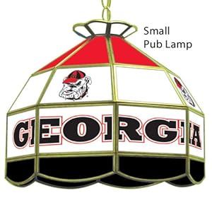 Lamp Shades on Amazon Com  Georgia Bulldogs Glass Shade Light Lamp  Sports   Outdoors