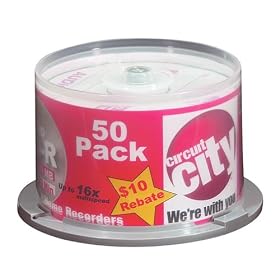 80-Minute Audio CD-R Disc Spindle (50-Pack) (DAR50)
