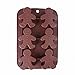 Gingerbread Man Silicone Mold - MoldFun Christmas Party Gingerbread Mold for Chocolates, Soaps, Cake Baking, Ice Cubes, Jello Shots, Muffins, Cookies
