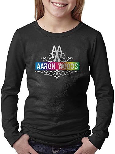 Teenager Black Long Sleeve Aaron Woods Band T Shirts With Funny Sayings
