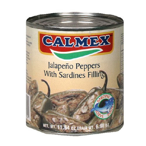 Calmex Stuffed Jalepe¿os with Sardine, 11.64-Ounce Units (Pack of 12) by Calmex