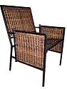 PTC Home & Garden Havana Folding Chair Woven, Black