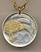New Zealand 20 Cent Kiwi Two Tone Coin Pendant with 24 Chain