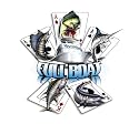 Full Boat (Sailfish, Marlin, Tuna, Dolphin, Wahoo) Poker Fishing T-shirt