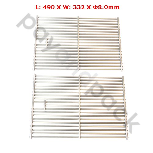 PayandPack 19 1 4 x 12 15 16 Each 19 1 4 x 25 7 8 Total MBP 563S2 2 pack BBQ Barbeque Barbecue Replacement Stainless Steel Cooking Grill Grid Grate for Brinkmann Jenn Air Permasteel Uberhaus Lowes Model Grills