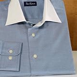 Tonal Textured Squares Long Sleeve Sport Shirt