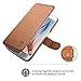 Galaxy S6 Case, TANNC Flip Leather Wallet Phone Case Credit Card Holder for Samsung S6 Device - Brown