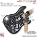 Stardust Black WraptorSkinz Skin fits Rock Band (Original) Stratocaster Guitar for Nintendo Wii, XBOX 360, PS2 & PS3 (GUITAR NOT INCLUDED)