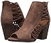 Rampage Womens Viva Peep toe Side Cut Out Block Heeled Bootie