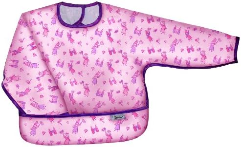 Frenchie MiniCouture Long Sleeve Large Waterproof Coverall FlipOver Pocket Girl