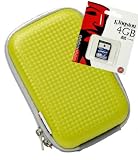 Fototasche, Kameratasche Typ Hartschale, Carbon Design, limone, im Set mit 4 GB SDHC Karte für Samsung WB150, ST200, ST66, WB750, MV800, PL120, PL170, ST93, PL210 Fototasche, Kameratasche Typ Hartschale, Carbon Design, limone, im Set mit 4 GB SDHC Karte für Samsung WB150, ST200, ST66, WB750, MV800, PL120, PL170, ST93, PL210