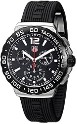 TAG Heuer Men's CAU1110.FT6024 Formula 1 Black Dial Black Rubber Strap Quartz Watch