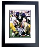 Jerome Bettis Autographed Notre Dame Fighting Irish 8x10 Photo BLACK CUSTOM FRAME