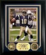 Marc Bulger Photo Mint with 2 24KT Gold Coins - St. Louis Rams Plaque