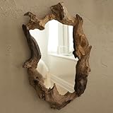 Two's Company Tozai Wooden Root Mirror
