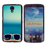 Paccase / Hard Protective Case Cover for - Sunglasses Glasses Teal Blue Summer Sun - Samsung Galaxy Mega 6.3 I9200 SGH-i527