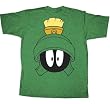 Looney Tunes Martian Head Kelly Green Heather Mens T-shirt