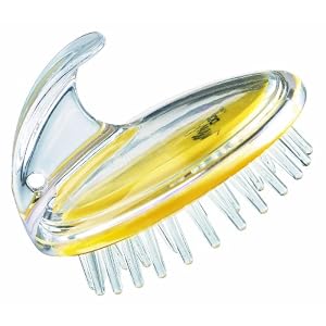 Conair Yellow Dog Massaging Shampoo Brush, Dog Home Grooming, Yellow