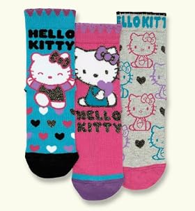 3 Pairs of Assorted Hello Kitty Socks