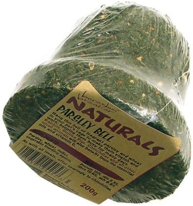 RosewoodNaturals Fragrant Parsley Bell Treat for Rabbits, Guinea Pigs, Chinchillas, Degus, Hamsters, Gerbils, Mice, Rats (Pack of 1)