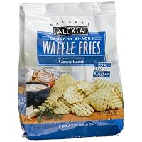 Alexia Crunchy Snacks, Waffle Fries Classic Ranch, 5-Ounce Packages (Pack of 6)