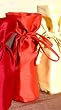 Shantung Terra Wine Bottle Bag