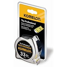 Komelon 433IE The Professional Inch/Engineer Scale 33-Foot Power Measuring Tape