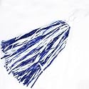 Royal Blue & White Pom Pom