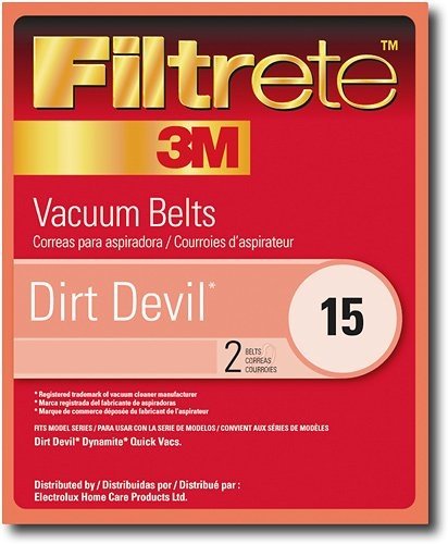 Style 15 Dirt Devil Vacuum Cleaner Replacement Belt (2 Pack)