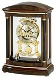 Valeria Burl Veneer 14" High Bulova Mantel Clock