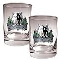 NIB Minnesota Timberwolves NBA 2pc Rocks Glass Cup Set