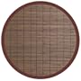 Anji Mountain Bamboo Chairmat & Rug Co. 7-Foot Round Bamboo Rug, Villager Coffee