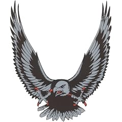 Aufkleber Adler, silber 100 x 120 mm