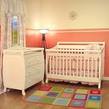 Athena Amy Convertible Crib Set in White