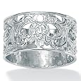 Sterling Silver Filigree Band