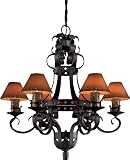 Minka Lavery Lights 905-08 6LT Chandelier Antique Iron Mission Inn Rustic chandeliers