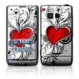 My Heart Design Protective Skin Decal Sticker for LG Dare Cell Phone