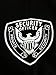 Security Polo Shirt Deluxe 100% Cotton Pre-shrunk Black with White Letters
