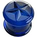 Single Pyrex Double Domed 3D Plug: 5/8g 3/8 Cobalt Blue Navigational Star