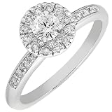 1/2ctw Round Brillant Diamond Engagement Ring (HI/SI-I1)