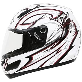 Buy GMAX GM48 Bite Mens Sports Bike Motorcycle Helmet - Color: White Black Red, Size: Small by Gmax