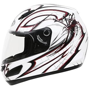 Buy GMAX GM48 Bite Mens Sports Bike Motorcycle Helmet - Color: White Black Red, Size: X-Small by Gmax