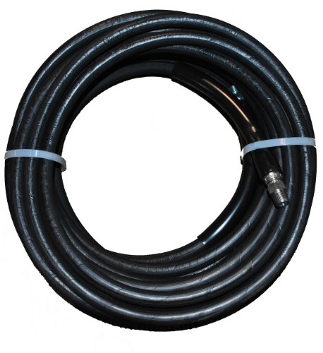 Eaglewash I Smooth Black Modified Nitrile Pressure Washer Hose Assembly, 3/8