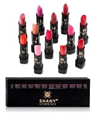 SHANY Cosmetics 12 color Lipstick Set - 2012 Edition - Long Lasting and Moisturizing